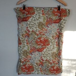 Paisley Print Crate & Barrel duvet & Sham